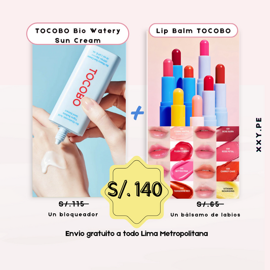 Tocobo Bio Watery Sun Cream + Lip Balm Tocobo